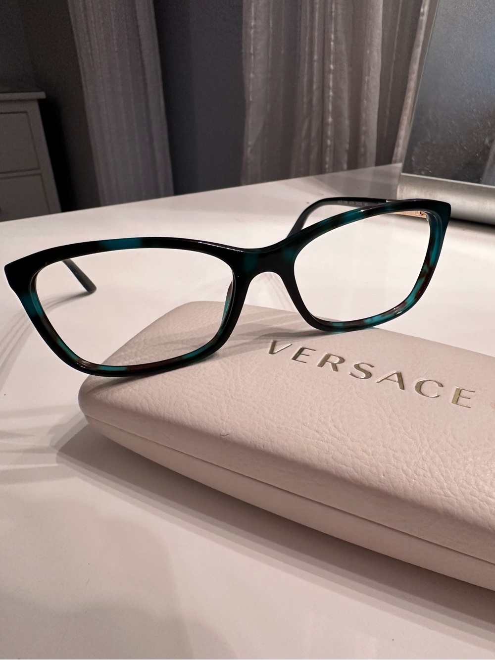 Versace Women's Green Tortoiseshell Glasses